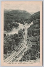 Montana Empire Builder Great Northern Kootenai Canyon Albertype Postcard picture