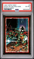 1989 Topps TMNT #R Walk on the Wild Side : Collector's Edition Bonus Cards PSA 6 picture