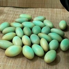 20pcs Glow In The Dark Tibetan Wealth God Ancient Luminous Egg Old Dzi Bead picture