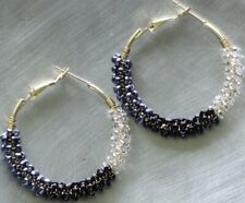 OTM Fashion Jewelry BRASS GOLDTONE EARRINGS WITH BEAD COVERING Retired Last Pair picture