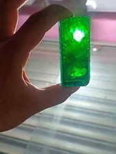 Lab-Grown Green Emerald 545 Ct Colombian Synthetic Gemstone Faceting  Raw Rough picture