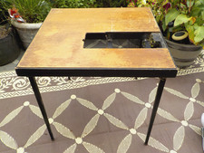 Vintage SINGER Featherweight Sewing Machine Wood Folding Table picture