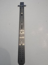 Vintage General No 300 6-inch Sliding Clip Pocket Rule Machinist Tool GUC USA picture
