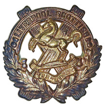 The Liverpool Scottish (2) Piece Construction Silver Glengarry Cap Badge picture