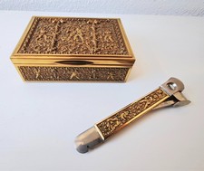 Erhard & Söhne Cigar Set Casket & Donatus Solingen Cigar Cutter Putting picture