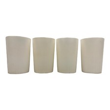 Vintage Jones Zylon joneszylon tumblers Vcut V-10 White Short Hard Plastic picture