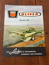 Vintage Oliver 86 Self Propelled Hay Conditioner Sales Brochure  picture