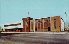 Postcard Dayton and Montgomery County Library Ohio c 1960 picture
