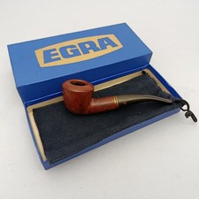 Hilson EGRA EXTRA Red Star Belgium Briar Pipe + Original Box VTG 1970s NOS picture