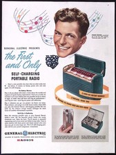 1946 General Electric Co. ad Frank Sinatra - 1st Self-charging Portable Radio picture