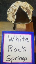 (FINISHED PRODUCT) RARE Polished Oregon White Rock Springs Thunderegg Lapidary picture