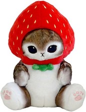 Mofusand Potetama Plush Strawberry Cat Costume Cat Stuffed Animal picture