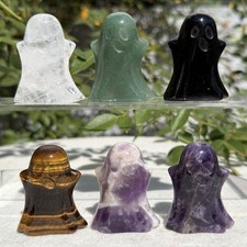 Wholesale Lot 6 Pcs 5cm Natural Mix Crystals Ghost Healing Energy picture
