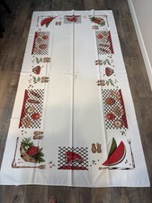 Rare 47x53 Vtg Antique 1950s WATERMELON CA Hand Prints KITCHEN picture
