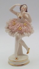 Antique Dresden Germany Porcelain Lace Ballerina Figurine 4.25