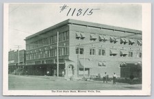 Mineral Wells Texas First State Bank Building Antique Postcard picture