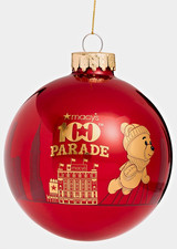 New Macy's THANKSGIVING PARADE 100TH ANNIVERSARY Glass Ball Christmas Ornament picture