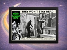 Framed Night of the Living Dead 1968 | Porch Attack Scene | Lobby Card 12×8 picture