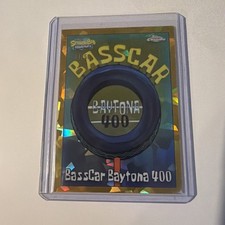 2025 Topps Chrome SpongeBob Sapphire BassCar Baytona 400 Gold Refractor #/50 picture