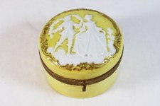 Antique JL Menau Porcelain Dresser Box Jewelry Trinket Powder Germany VICTORIAN picture
