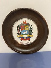 Venezuela Coat of Arms Decorative Plate Wood Souvenir Wall Decor picture