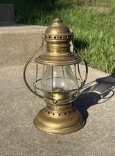 CT Ham No. 3 Brass Railroad Conductors Lantern Train Lamp picture