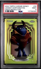 2024 TOPPS CHROME DISNEY GREEN REFRACTOR #90 JOHNNY WORTHINGTON 84/99 PSA 9 picture