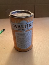 Vintage 1941 Ovaltine Advertising Tin 14 Oz Food Beverage Collectible Kitchen picture