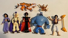 Vintage 1990s 7 Mini Disneys Aladdin Including Genie & Jasmine Rare mini Figures picture