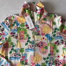 Disney Lilly Pulitzer Eleni Half Zip Pullover Mickey Minnie Medium NWT picture