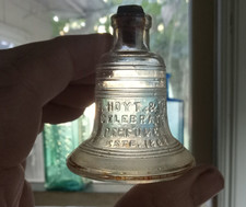 1926 DATED F.HOYT & CO LIBERTY BELL FIGURAL SESQUICENTENNIAL COLOGNE BOTTLE picture