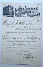 1893 Letterhead San Francisco CA Louis Saroni Confectioners Front St vignette picture