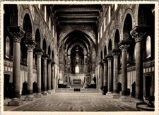 MONREALE Interno della Cattedrale SICILY ITALY RPPC Real Photo Postcard picture