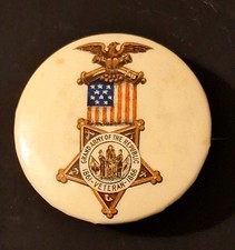 Early Grand Army of the Republic Celluloid Pinback - Ehrman Mfg. Co. Boston picture