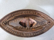 Vintage 1870s Enterprise Mfg Co Sad Iron Flat Iron No. 50 Size 2 USA picture