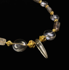 A Masterpiece: Authentic Pyu Gold & Rock Crystal Beads from an Old Collection picture