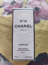 Vintage Chanel N°19 Parfum Extrait Recharge 7.5ml Original Box Sealed 90s Batch 3111 Rare picture