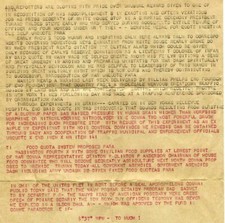 HISTORICALLY IMPORTANT 1945 ANTIQUE WORLD WAR 2 PRESS RELEASE LETTER / MILITARY picture