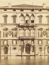 c. 1870's Guggenheim Museum, Palazzo Balbi, Venice, Italy Albumen Photograph picture