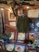 1960s U.S. Army OG-107 Tropical Combat Coat Jungle Fatigue Poplin Ripstop  Sz M picture