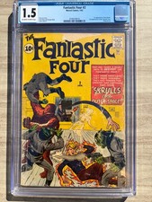 Fantastic Four 2 1962 Marvel Comics CGC FrG 1.5 1st App Skrulls 2nd App FF picture
