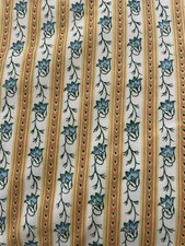 Williamsburg Fabric Reproduction By Schumacher 4 + Yards Bluebell Stripe picture