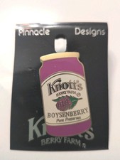 Vintage Knott’s Berry Farm Boysenberry Pure Preserves Jar Lapel Pin NEW On Card picture