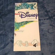 RARE Vintage Euro Disneyland Resort Park Map Carte Souvenir Paris picture