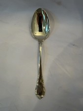 Vintage 1940s Lunt Silver Modern Victorian Dinner Spoon Sterling Silver 6 5/8 in picture