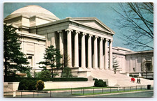 WASHINGTON DC USA NATIONAL GALLERY OF ART PEOPLE VINTAGE PHOTO POSTCARD picture