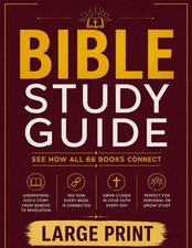 Bible Study Guides 66 Pages LARGE PRINT: An In-Depth Overview of Every Book of t picture
