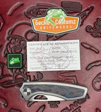 Gecko Custom Sikorae V2 Sw/Damtanium Inlay Hand Rub Satin Flipper picture