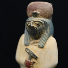 Authentic Pharaonic Falcon Statue Rare Egyptian Artifacts Of God Horus Egypt BC picture