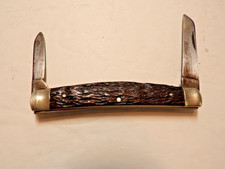 Vintage Wards 407 Pocket knife 2 -Blade Sheepfoot Camillus NY 1930's- 1950's picture